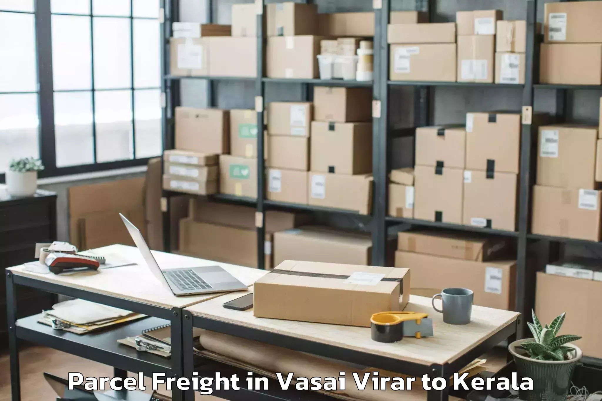 Book Your Vasai Virar to Cherpulassery Parcel Freight Today